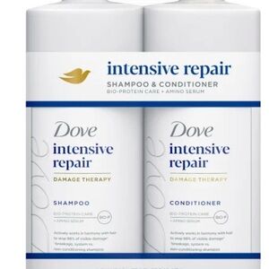 Dove Intensive Repair Shampoo & Conditioner Set - White